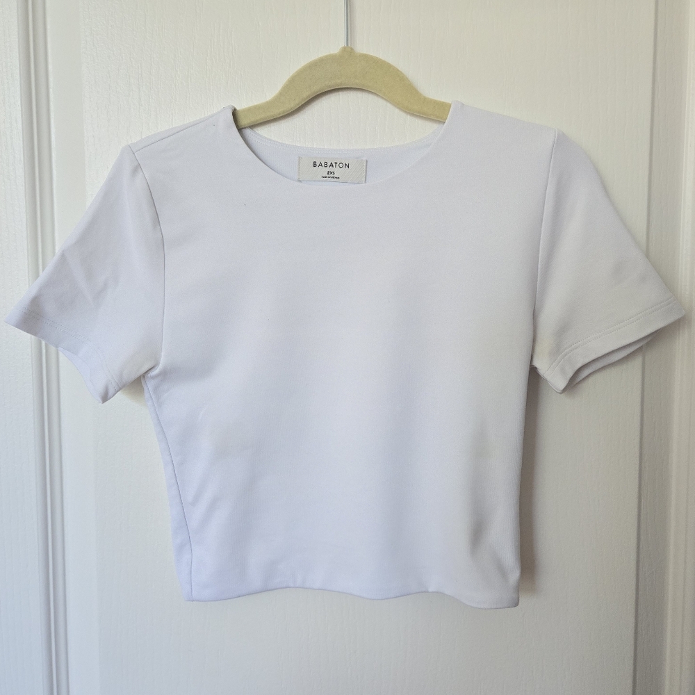 XXS Babaton Contour Crop Tee
